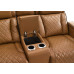 Regal Leather-gel Power Loveseat Cognac Regal Leather-gel Power Loveseat Cognac